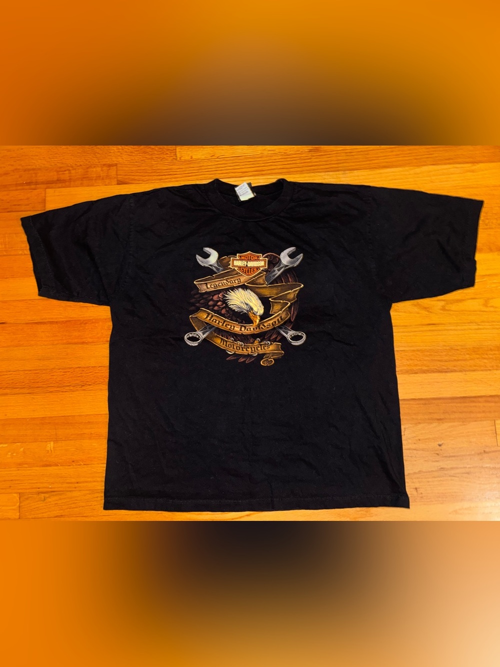 Harley-Davidson Legendary Motor Cycles Eagle Wrenches Bartels LA 2XL T-Shirt